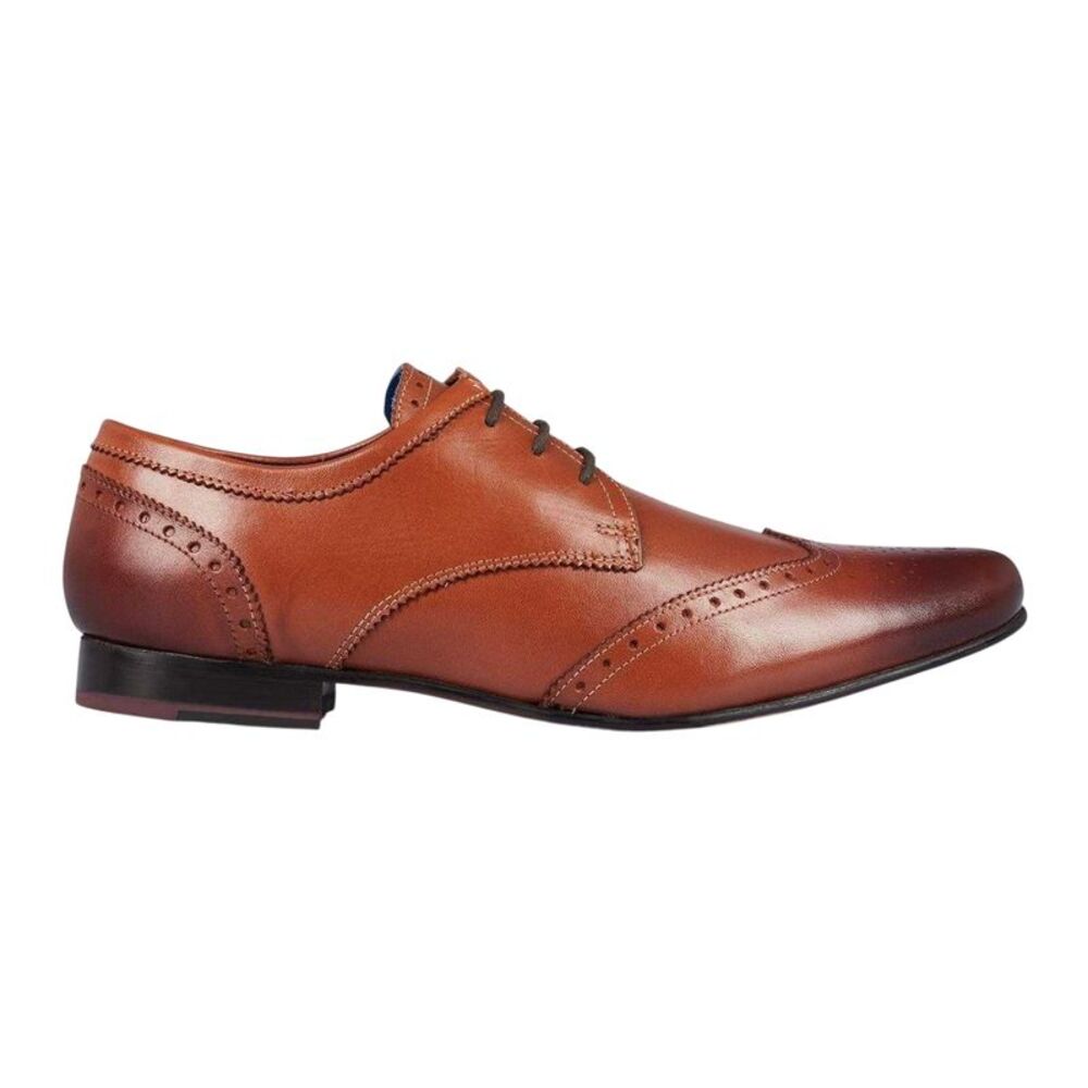 Firetrap Mens Beaufort Leather Formal Dress Shoes / Brown